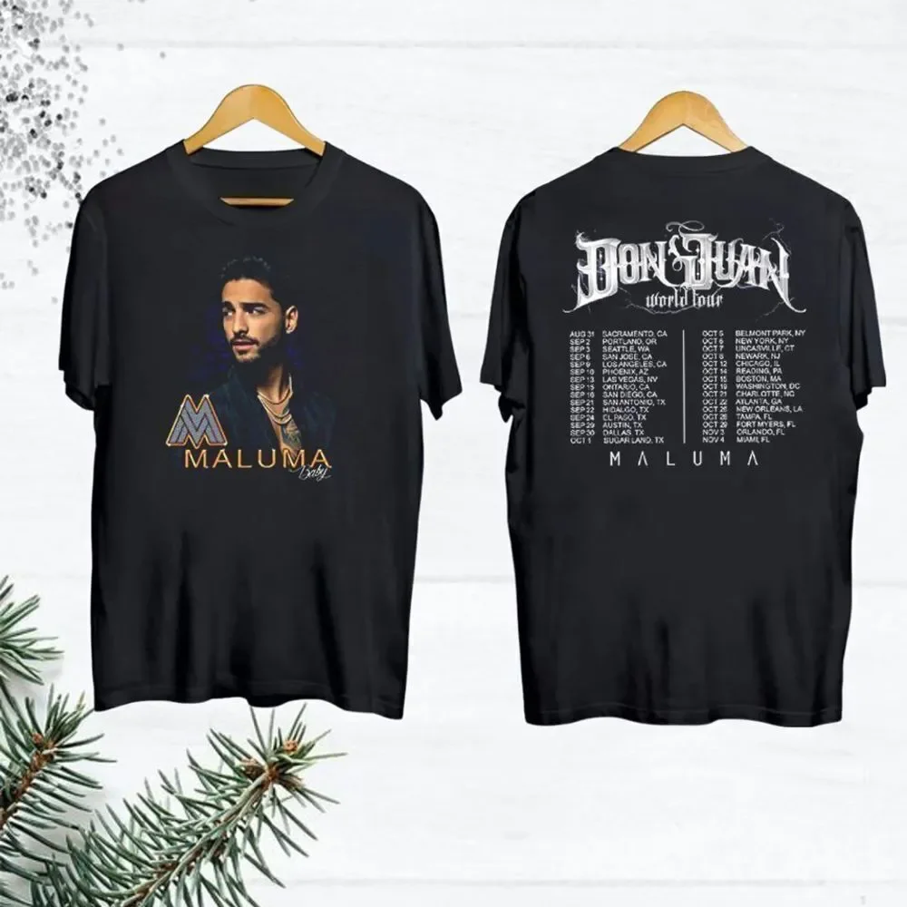 Maluma Don Juan Tour Dates Latin Pop 2 Sided T-Shirt